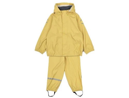 Forside af Mikk-Line regnsæt i ratan med seler og lynlås